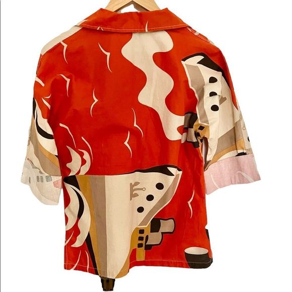 Vintage LL Bean Signature, Retro Ship Motif Tunic, XS V-Neck - Picture 3 of 8